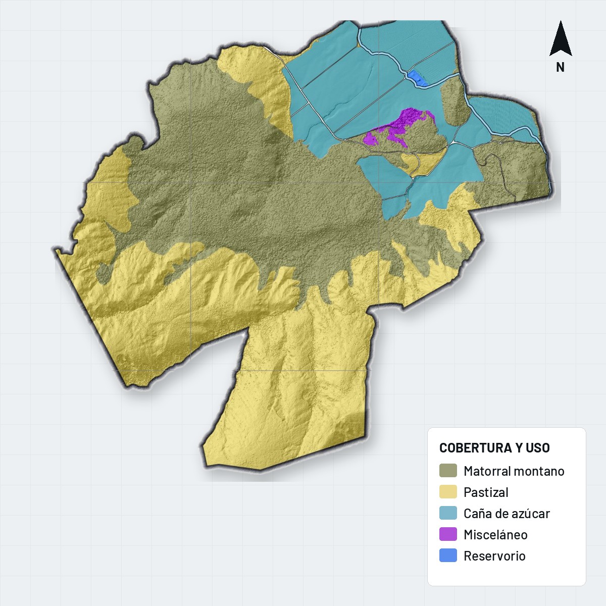 Mapa de cobertura y uso del suelo